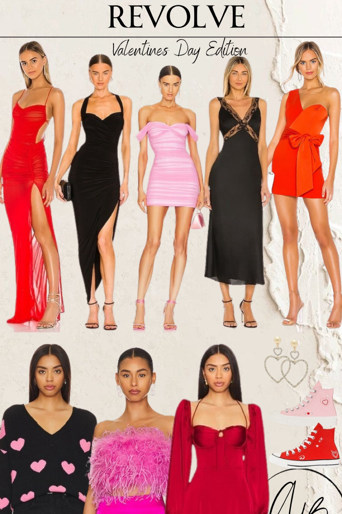 red dress with converse