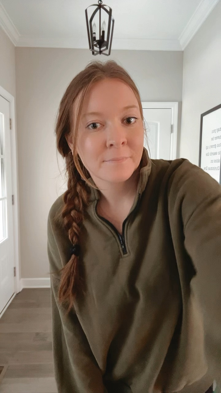 Amazon quarter zip - I sized up to a large 
Black leggings 
White crew socks 
Ugh slippers 
White sneakers 

#LTKFindsUnder50 #LTKFitness #LTKWatchNow