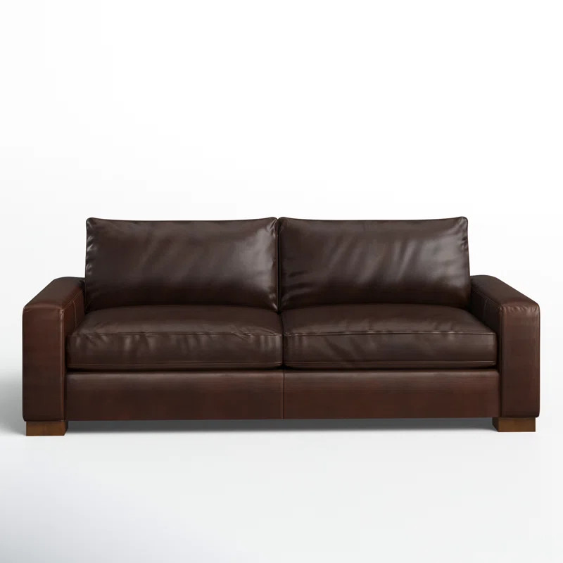 Jonie 91'' Genuine Leather Sleeper Sofa | Wayfair North America
