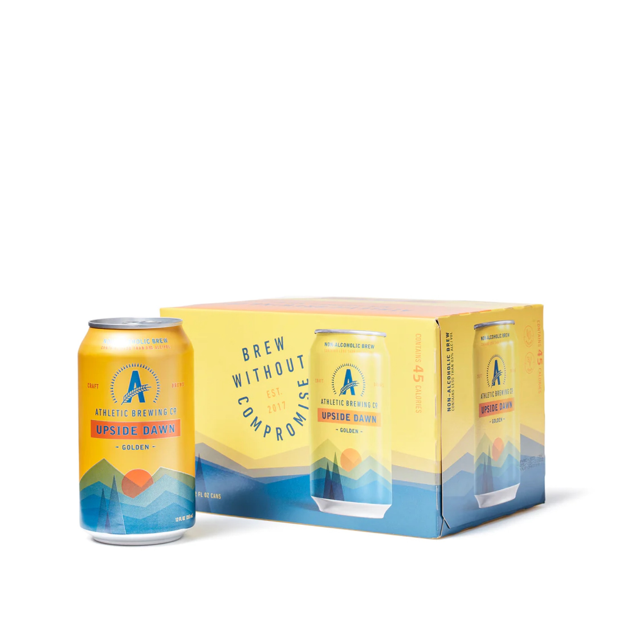 Athletic Brewing non-alcoholic beer. If you like a hoppy beer you will love this N/A option. Taste just like beer  