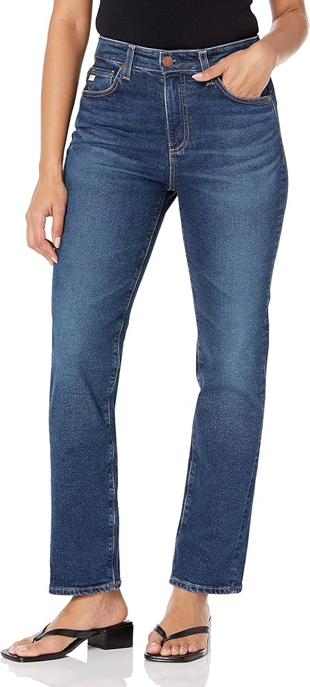 AG Adriano Goldschmied Women's Saige High Rise Straight Leg Jean | Amazon (US)