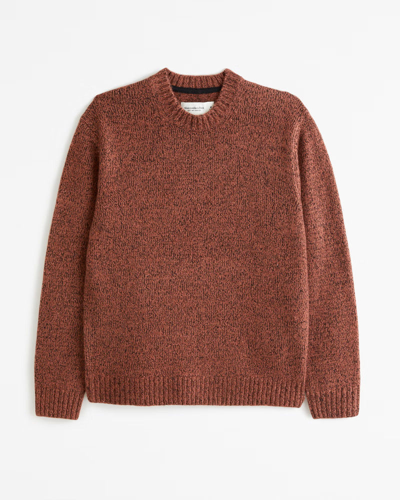 Men's Marled Crew Sweater | Men's Tops | Abercrombie.com | Abercrombie & Fitch (US)
