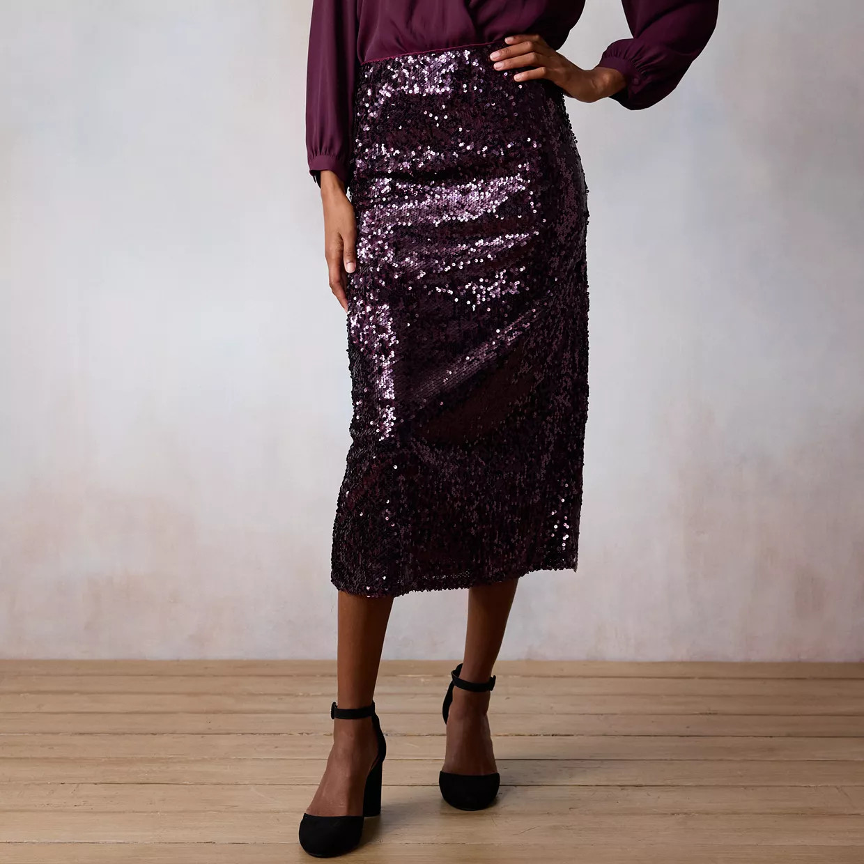 Women's LC Lauren Conrad Midi Slip Skirt | Kohl's