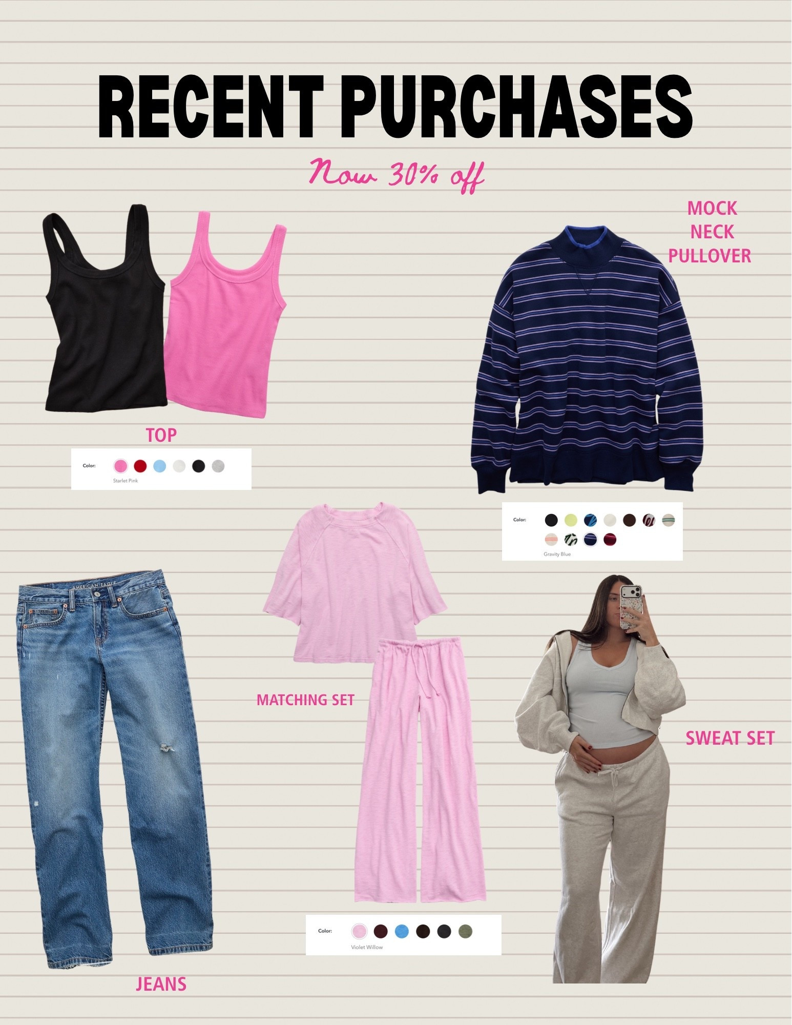 Recent purchases from American Eagle! ✨💗

#LTKootd #LTKBump #LTKSaleAlert