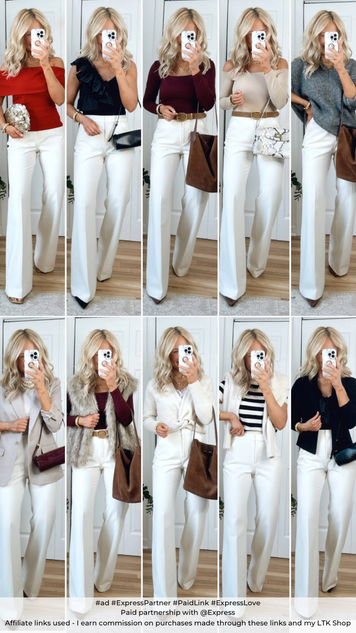 #ad #ExpressPartner #paidlink #ExpressLove
Paid partnership with @Express

10 ways to style off white pants from Express!

