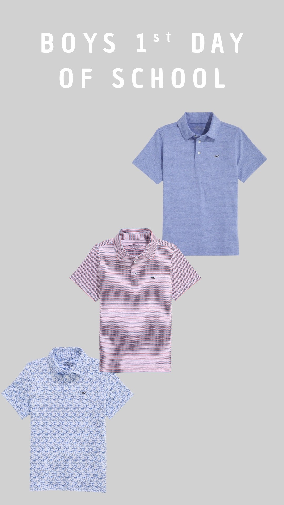 My son starts kindergarten next week! He will wear a Vineyard Vines polo for the first day (he wears them almost every day)!
Which one is your fave? 

#LTKKids #LTKFindsUnder50 #LTKSaleAlert