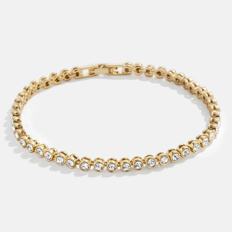 Amalie Tennis Bracelet - Round Bezel | BaubleBar