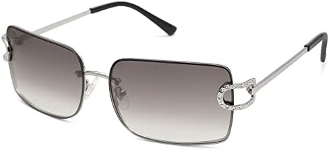 SOJOS Vintage Rectangle Sunglasses for Women,Trendy Rimless 90s UV400 Womens Y2K Shades SJ1178 | Amazon (US)