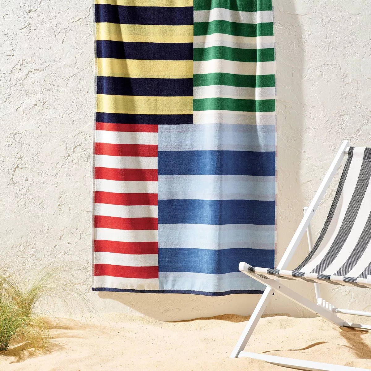 36"x72" Nautical Striped Oversized Beach Towel Multi - Room Essentials™ | Target