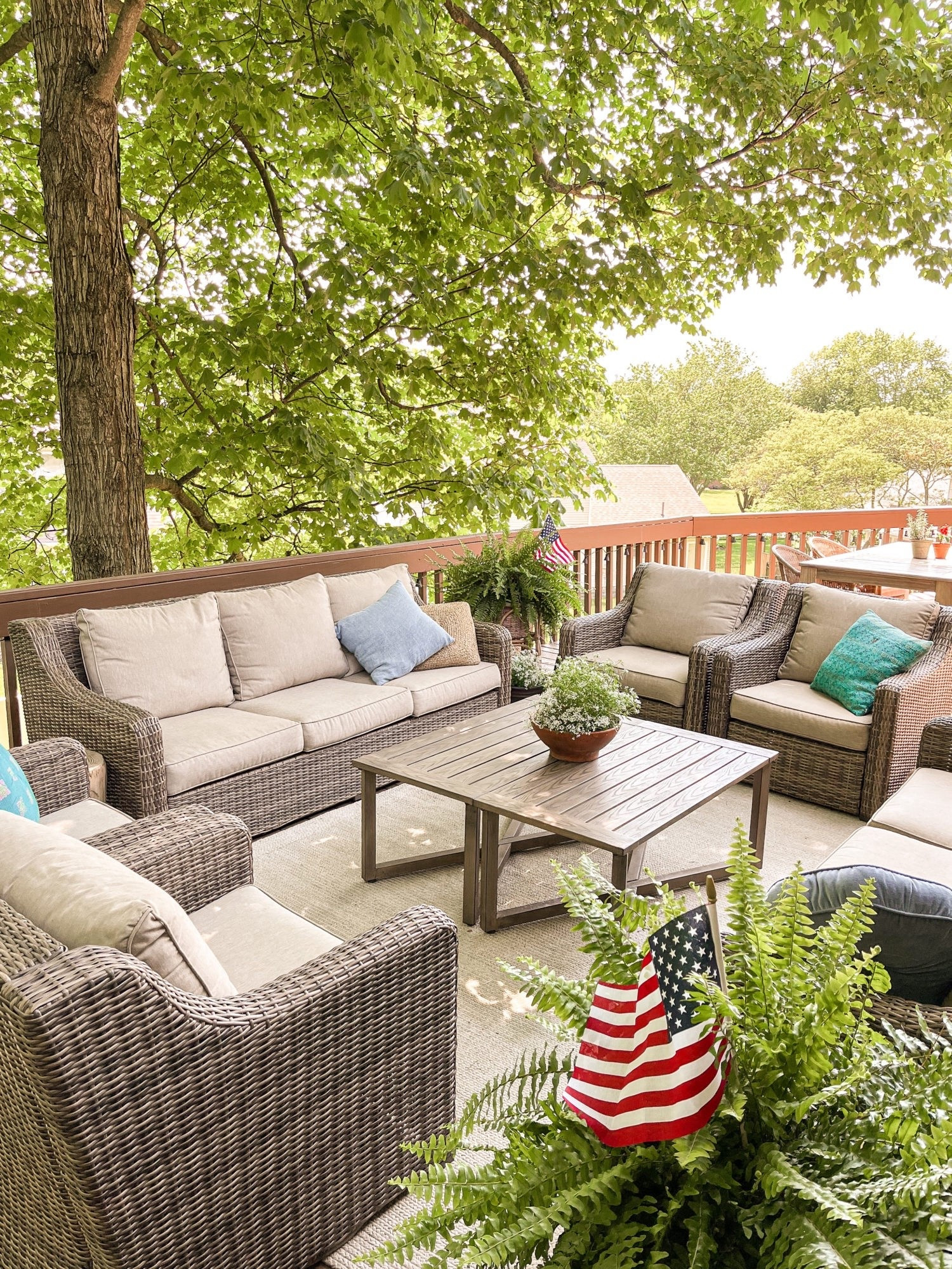 Outdoor patio furniture 
Wicker 
Walmart furniture 

#LTKHome #LTKSeasonal #LTKmomlife
