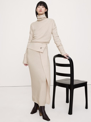 Merino-Cotton Maxi Sweater Dress | Banana Republic (US)