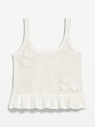Sleeveless Open-Stitch Peplum Sweater | Old Navy | Old Navy (US)