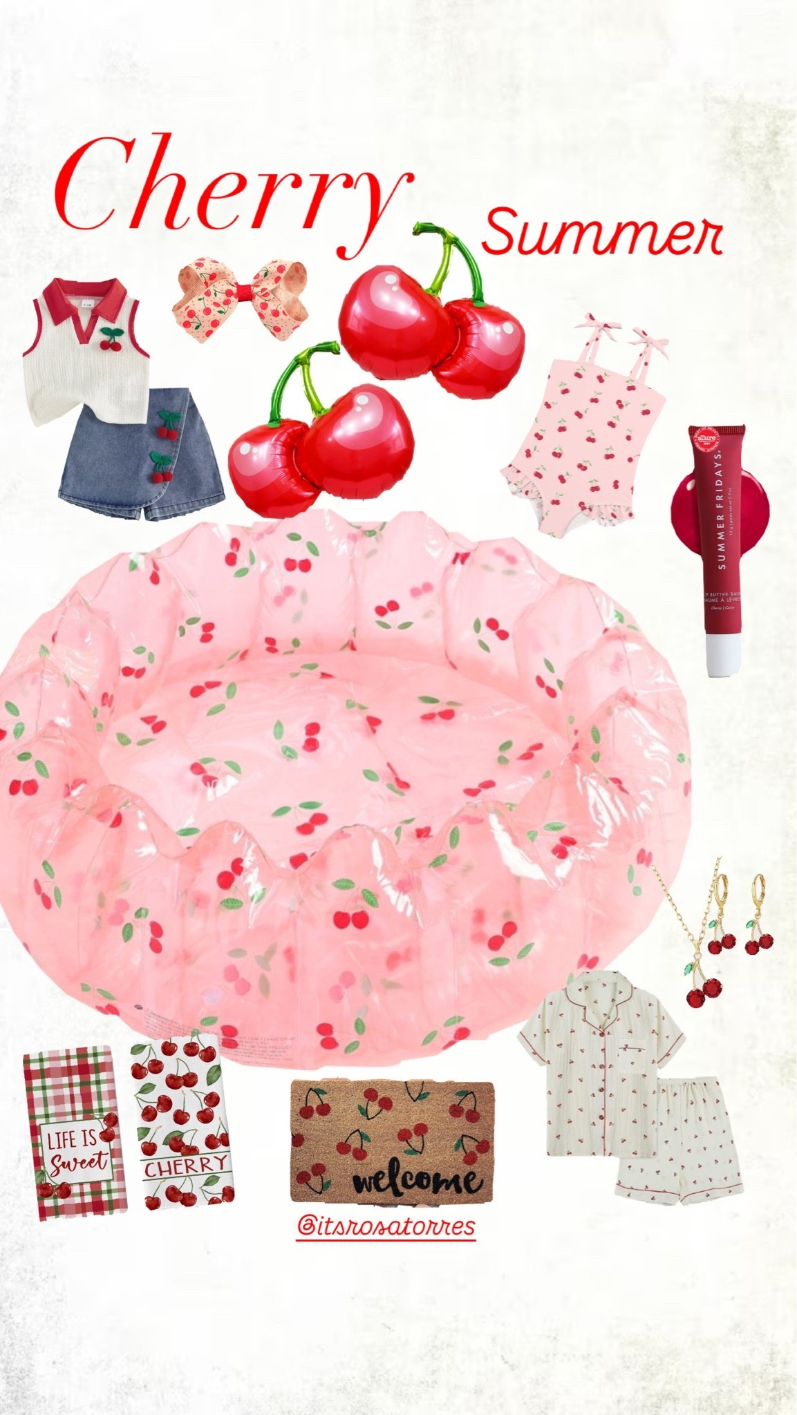 A cheery summer with everything cherries 🍒 🍒🍒 so fun! 


#cherrypool #cherrypjs #cherry #cherrysummer #toddlers #cherryswimwear

#LTKSeasonal #LTKBaby #LTKKids