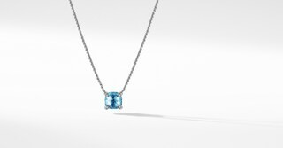 Chatelaine® Pendant Necklace with Blue Topaz and Diamonds | David Yurman