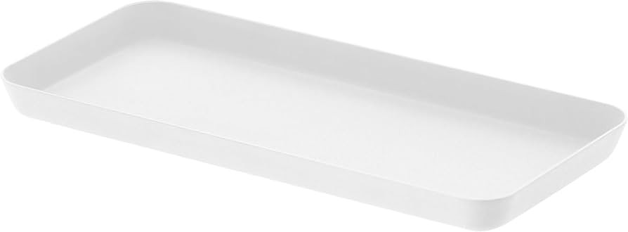 YAMAZAKI home Tower Amenity Tray L White, Flat | Amazon (US)