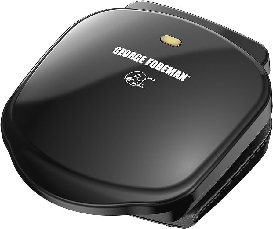 George Foreman GR10B 2-Serving Classic Plate Electric Indoor Grill and Panini Press, Black | Amazon (US)