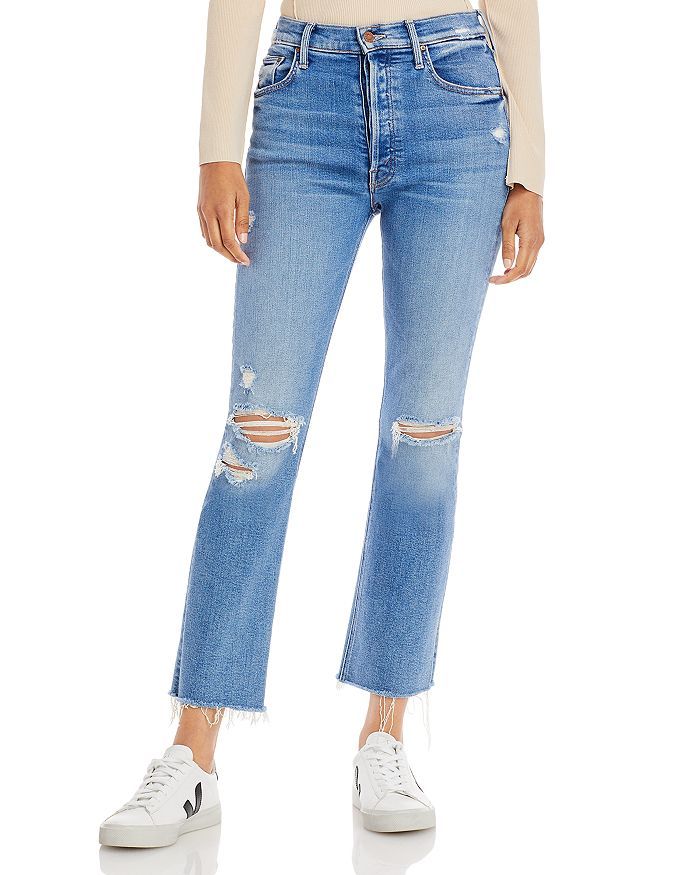 MOTHER The Tripper High Rise Ankle Fray Flare Jeans in Play Like a Pirate Back to Results -  Wome... | Bloomingdale's (US)