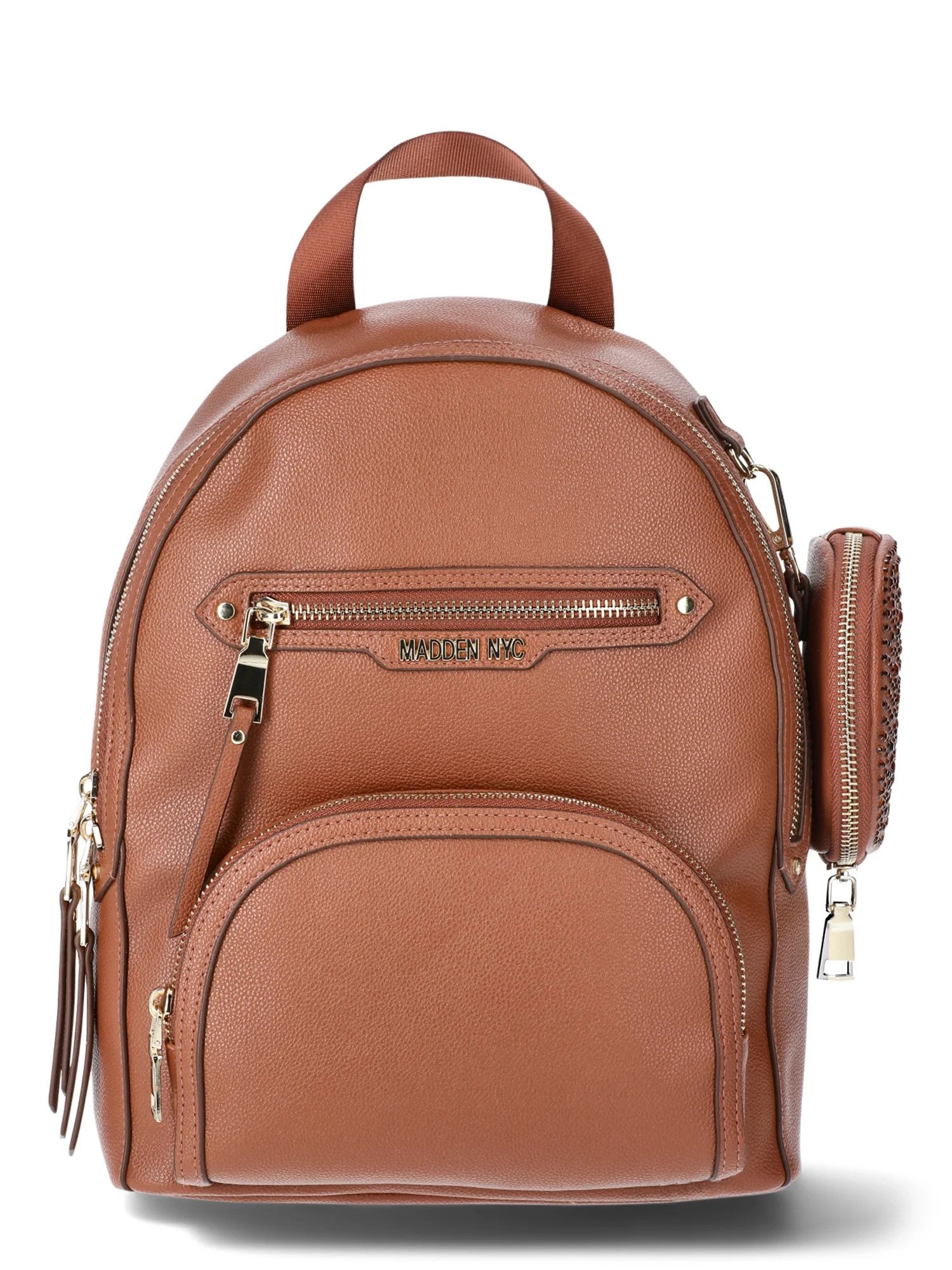 Madden NYC Women's Mini Backpack with Embellished Pouch, Cognac | Walmart (US)
