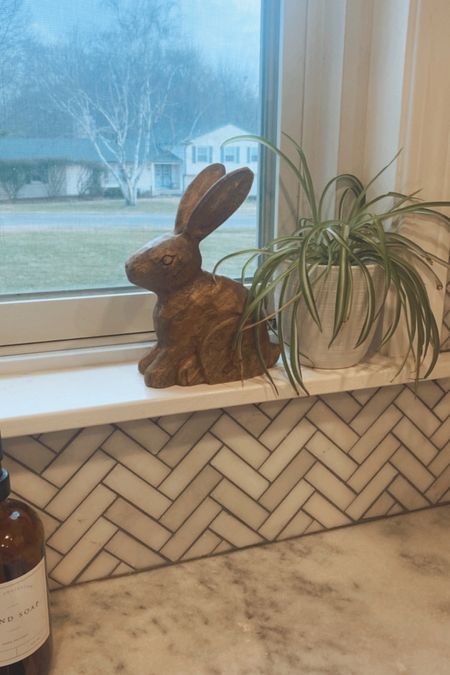 Wooden bunny 
Easter decor 


#LTKhome #LTKfindsunder50 #LTKSeasonal