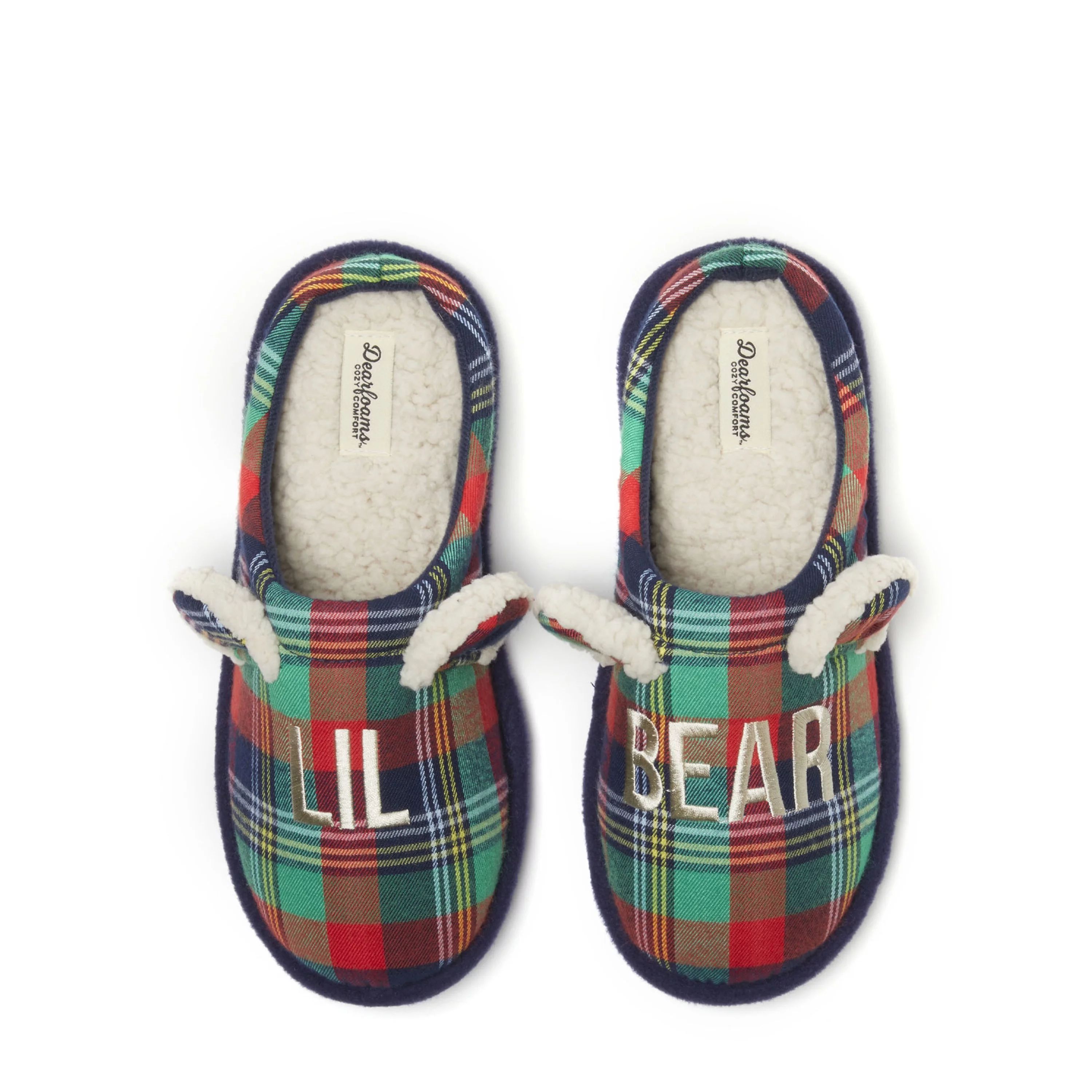 Dearfoams Family Bear Matching Comfort Slippers, Sizes Baby to Adult - Walmart.com | Walmart (US)