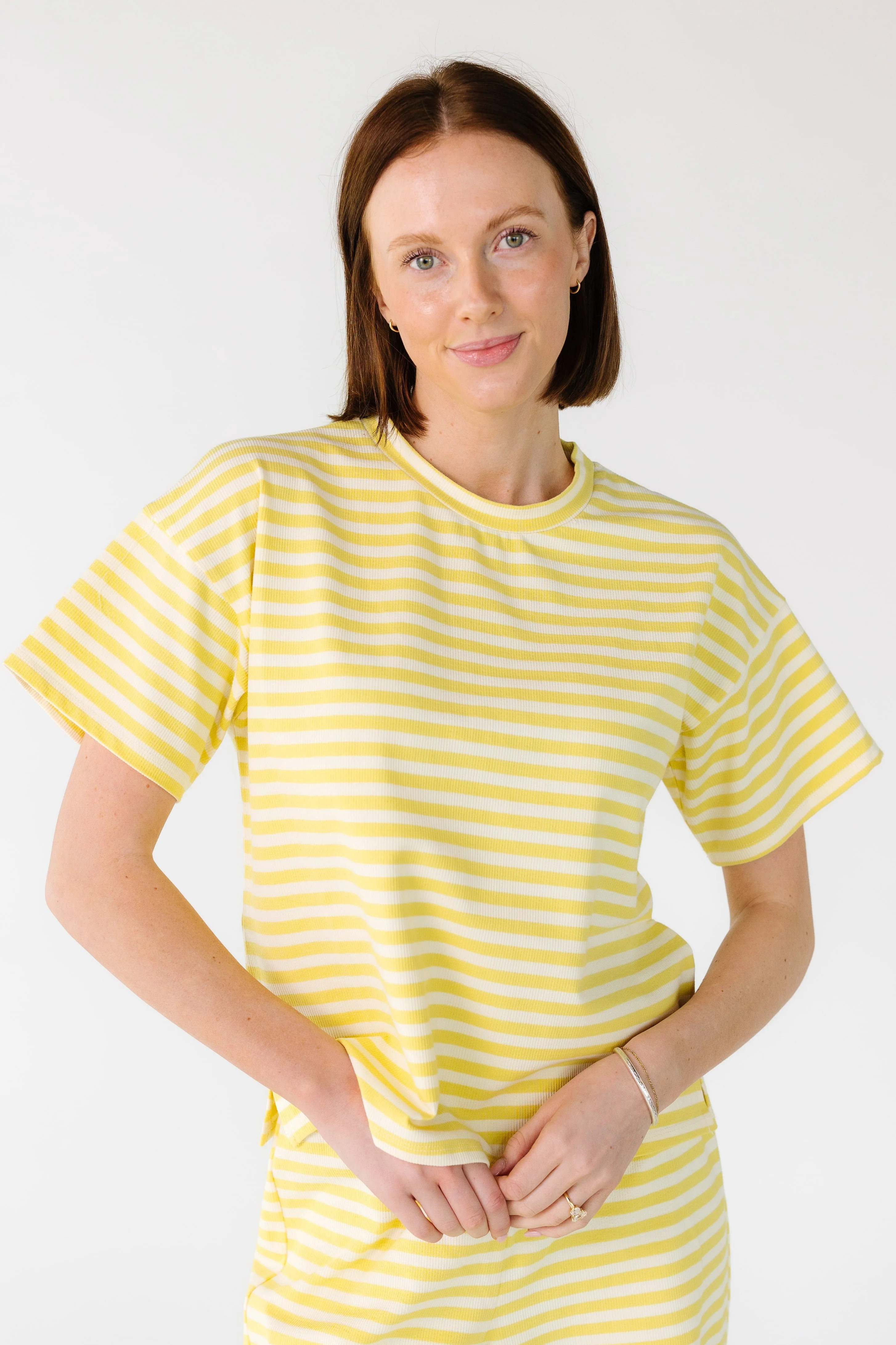 Striped Short Sleeve Tee Shirt | Called To Surf