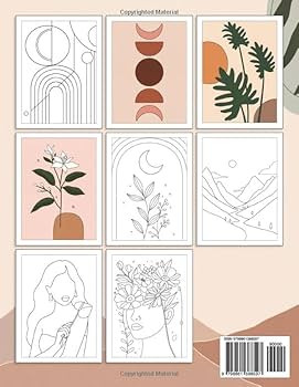 Minimalist Mindfulness: Aesthetic Coloring Book for Women, Adults, and Teens with Abstract, Flora... | Amazon (US)