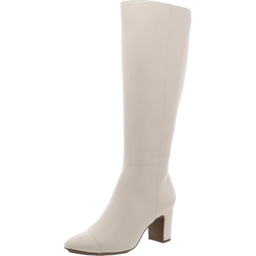 Anne Klein Women's Sawyer Tall Boot, Off White, 9.5 M | Amazon (US)