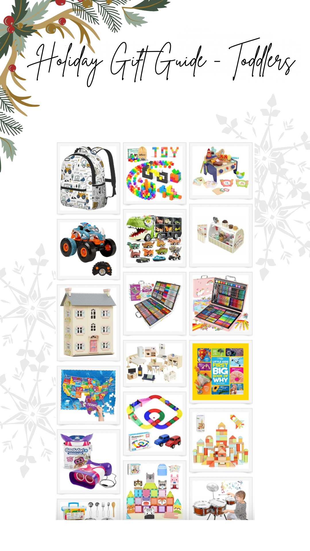 🎁👶 "Holiday Gift Guide: Perfect Picks for Toddlers (Part 1)!" 🌟🎄

Shopping for the little ones just got easier! 🧸✨ From fun and educational toys to cozy outfits and must-have gear, I’ve rounded up the best holiday gifts for toddlers. 🎉
Think creative play sets, adorable outfits, and must-haves for curious little explorers! 🚀 Stay tuned for Part 2 with even more amazing finds.
start checking off your toddler gift list! 
#ToddlerGiftGuide #HolidayGifts #GiftIdeas2024 

 #LTKGiftGuide #LTKHoliday #LTKKids