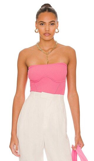 Hazel Tube Top in Hot Pink | Revolve Clothing (Global)