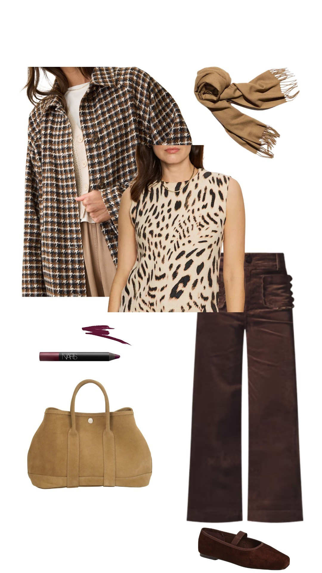 Mix rich browns with neutrals like cream, tan, and black. To keep your look from being boring, add tonal animal prints, plaids, or houndstooth checks.

#LTKFallSale #LTKSeasonal #LTKOver40