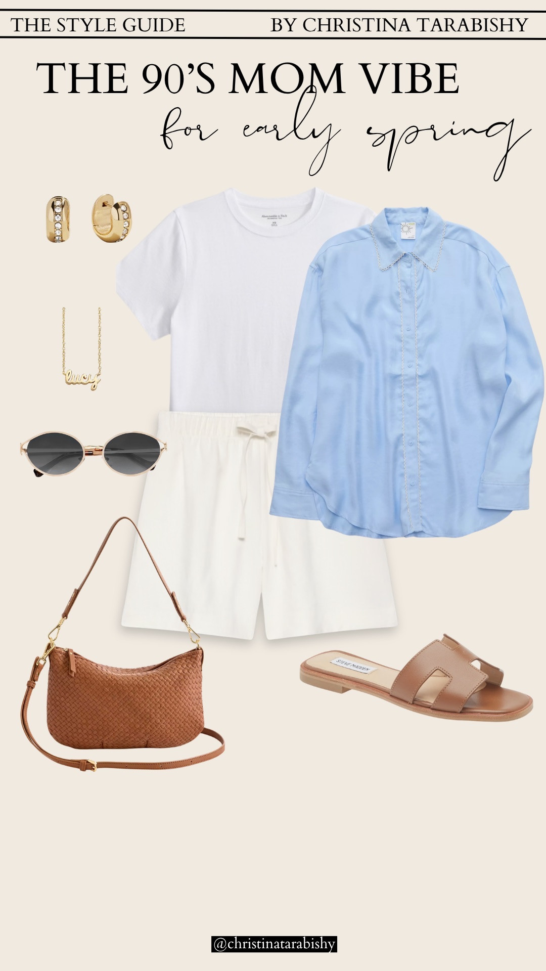 Easy layers that make simple outfits feel styled
Button down, shorts, and neutral accessories

button down shirt, linen shorts, white t shirt outfit, casual spring outfit, sandals outfit, leather bag, everyday style

#LTKootd #LTKSeasonal #LTKOver40