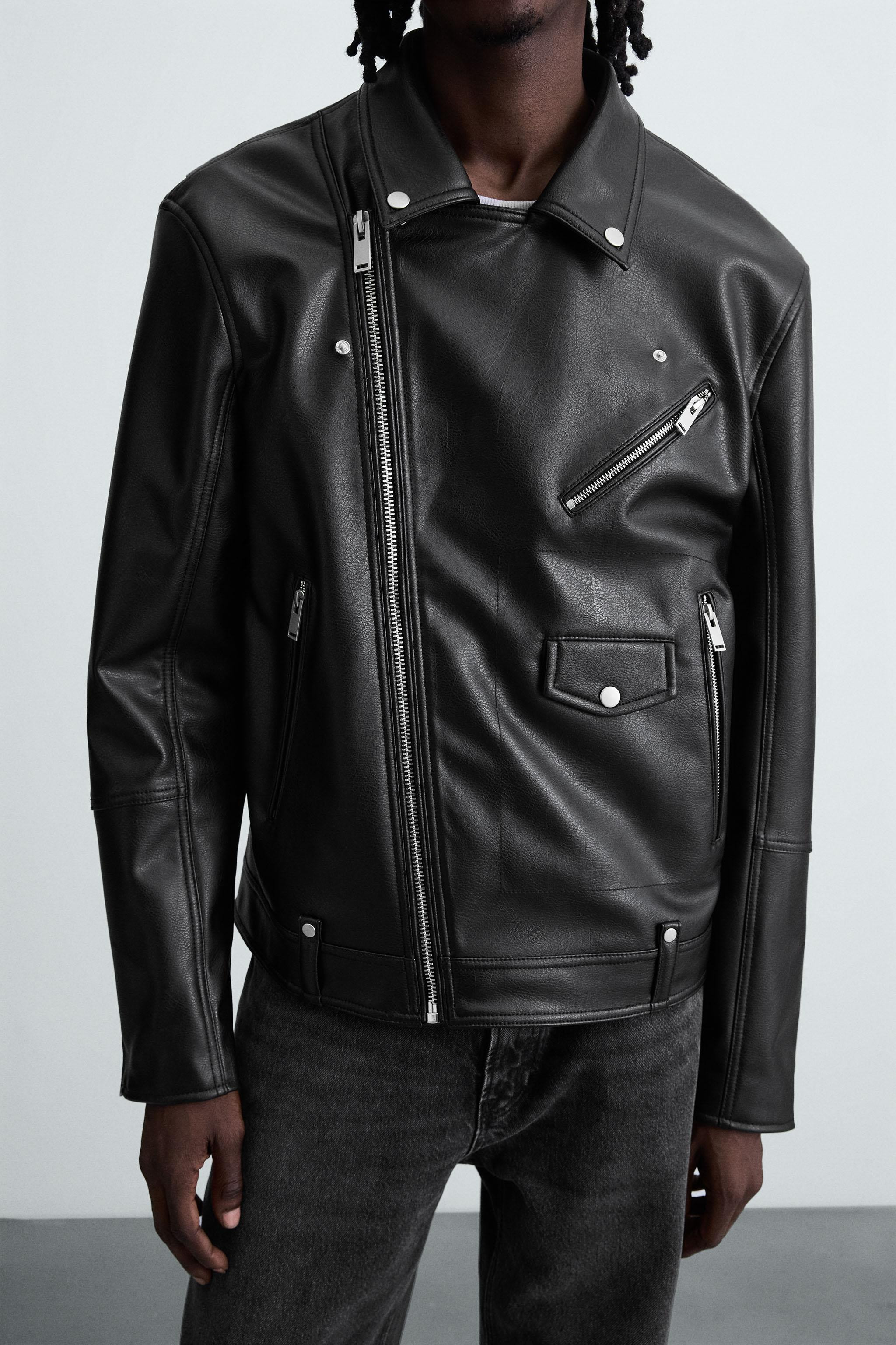 FAUX LEATHER BIKER JACKET | Zara US