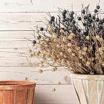 KI Store Christmas Glitter Picks Sprays Set of 20 Champagne for Christmas Tree Decoration Topper ... | Amazon (US)