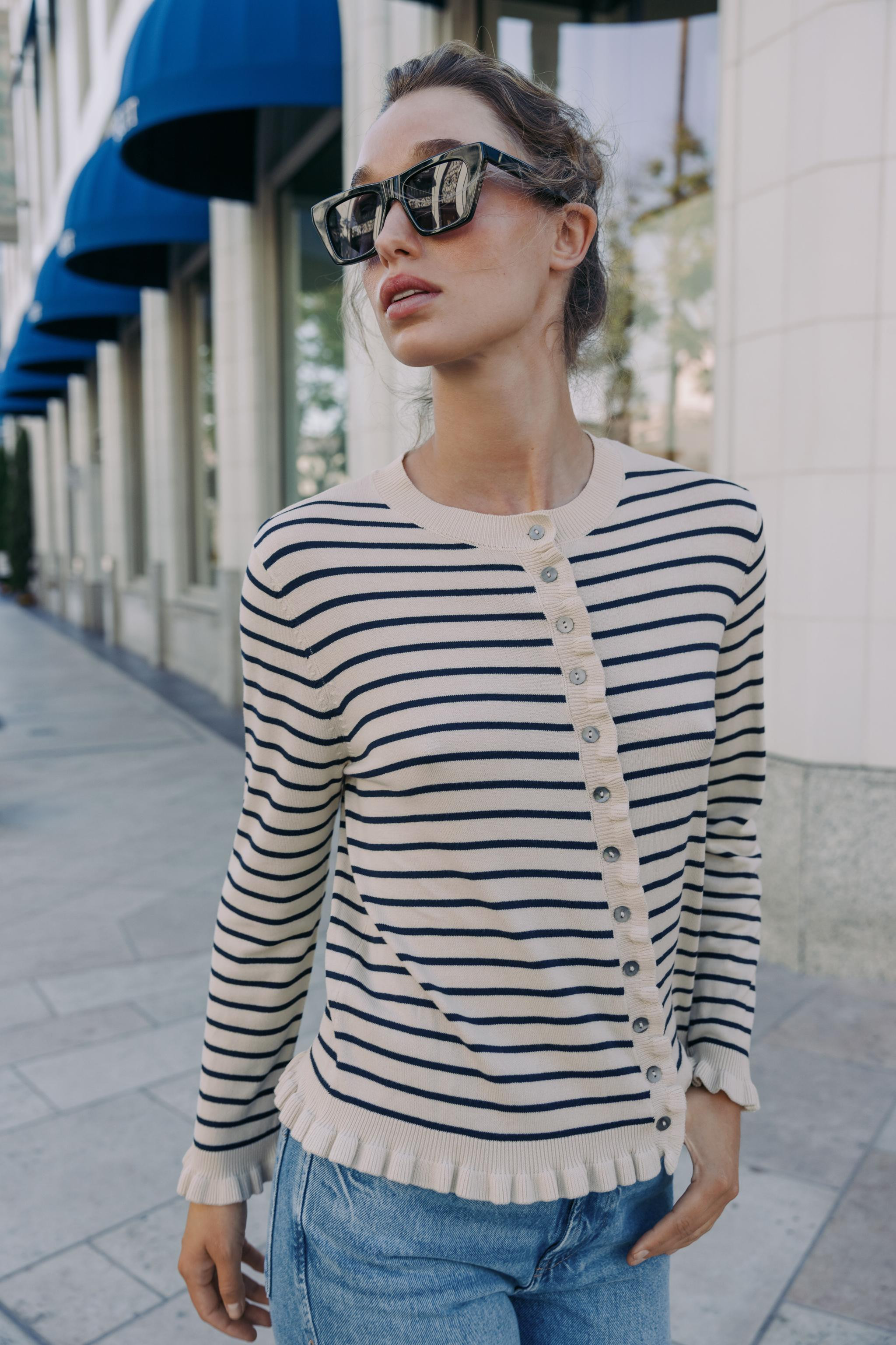 RUFFLED KNIT CARDIGAN | Zara US