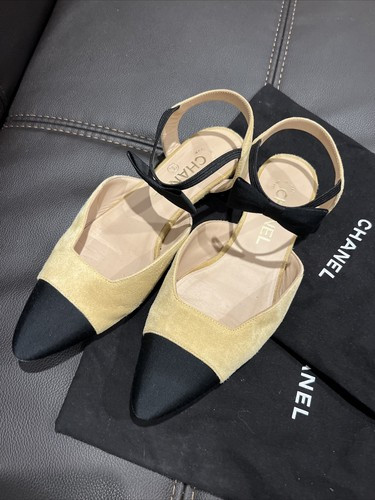 Chanel Suede/Leather Mary Jane With A Bow Shoes Size 36.5  | eBay | eBay US