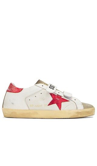 Old School Sneaker in White, Taupe, & Red | Revolve Clothing (Global)