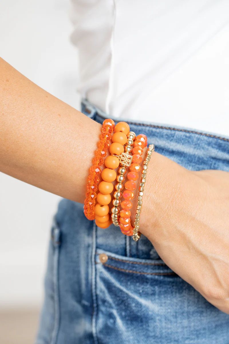 Mandy Bracelets- Orange | Avara