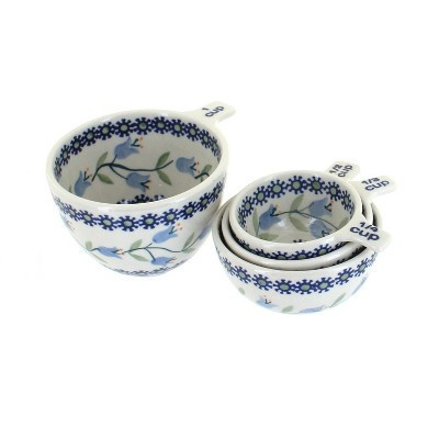 Blue Rose Polish Pottery Tulip Measuring Cup Set | Target