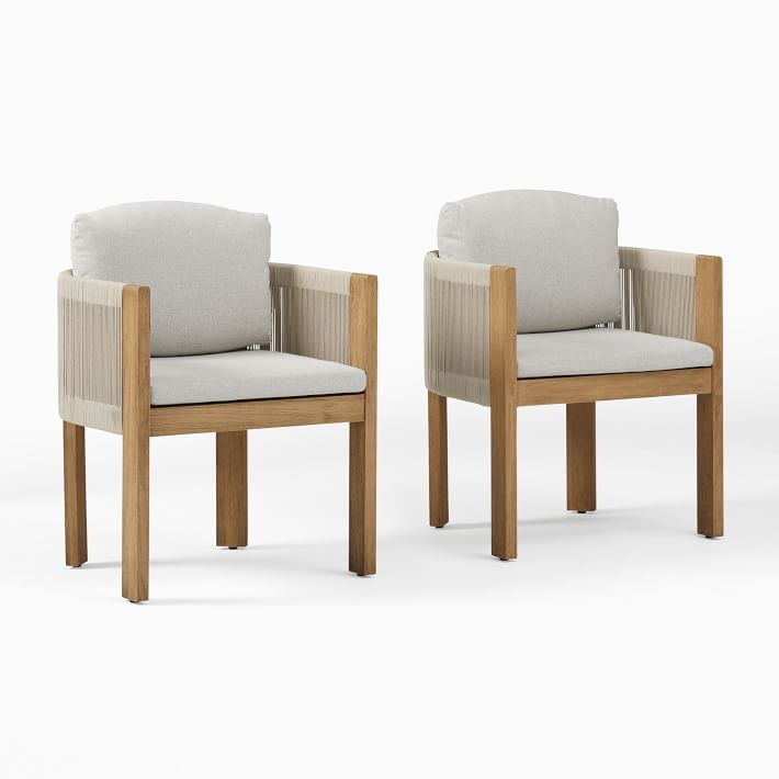 Porto Outdoor Dining Chairs | West Elm | West Elm (US)