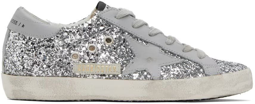 SSENSE Exclusive Silver Super-Star Sneakers | SSENSE