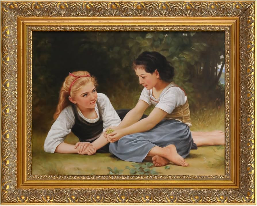 Wood Canvas Frame for 12x16 Oil Paintings, Finished 12x16 Gold Ornate Frame for Wall Art Prints, ... | Amazon (US)