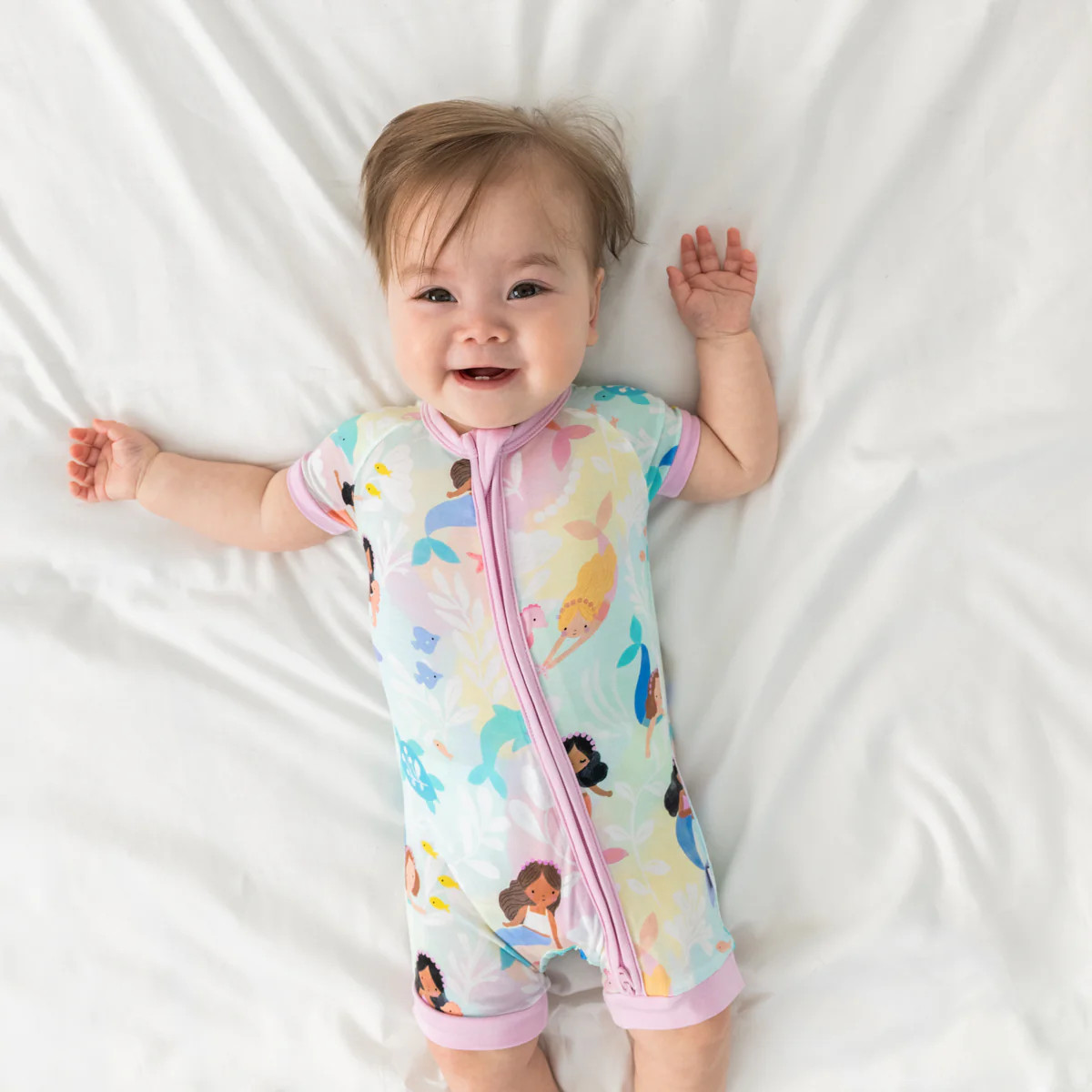 Mystic Mermaids Shorty Zippy | Little Sleepies