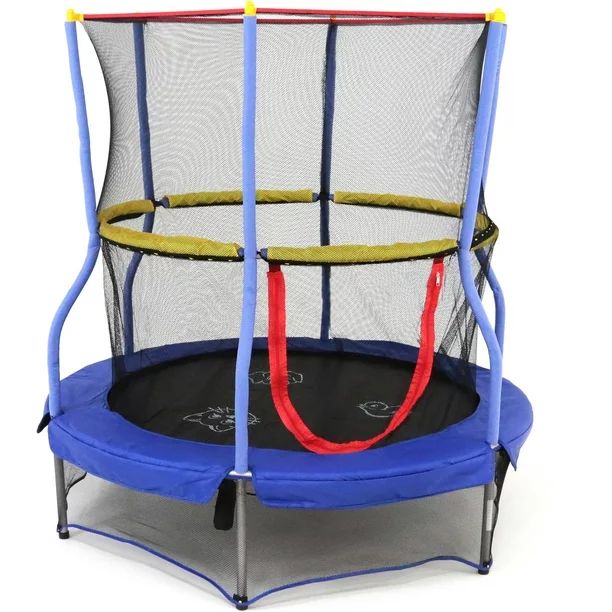 Skywalker Trampolines 55-Inch Bounce-N-Learn Trampoline, with Enclosure and Sound, Blue | Walmart (US)