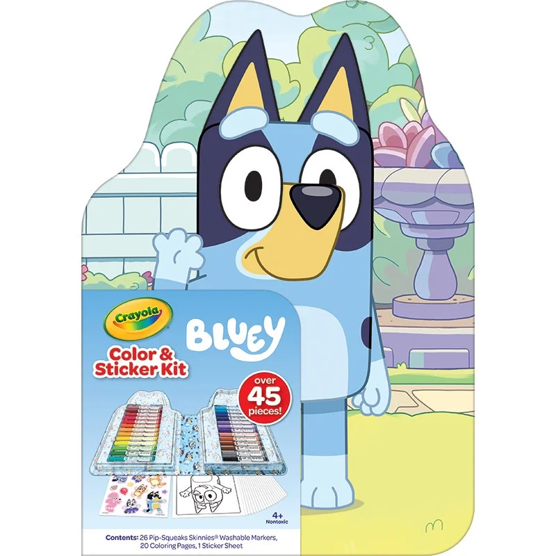 Crayola Bluey Art Kit for Kids (45pcs), Toddler Stocking Stuffers, Holiday Gift, Bluey Coloring B... | Walmart (US)