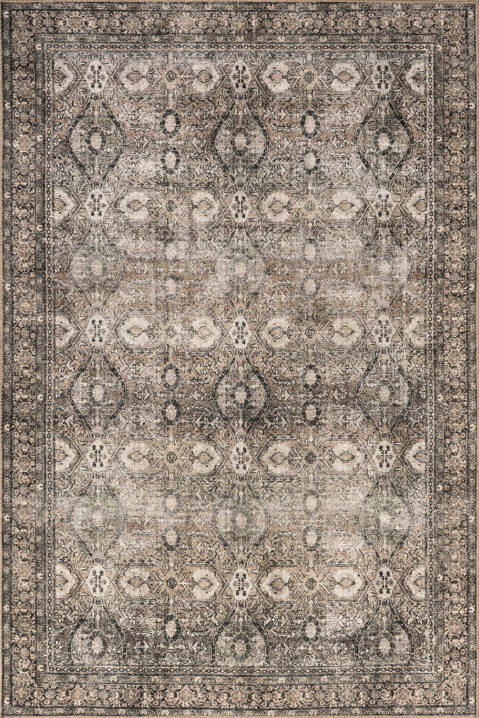 Chester Antiqued Jute-Blend Rug | Brown | Rugs USA