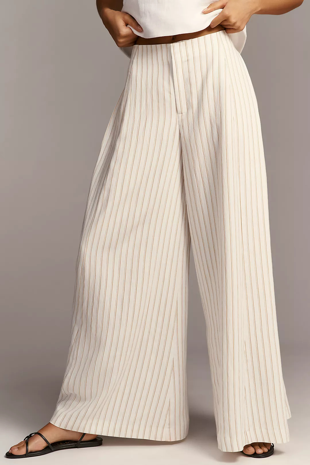 Maeve Draped A-Line Palazzo Pants | Anthropologie (US)