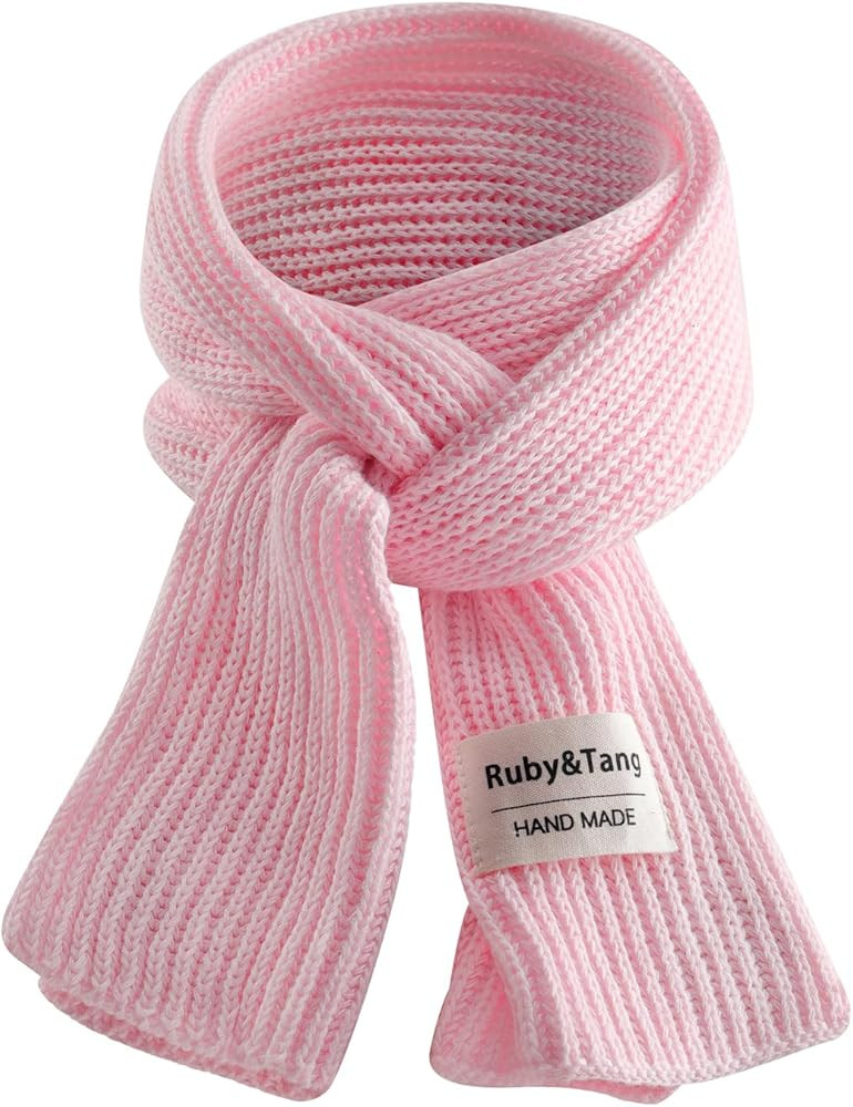 Ruby&Tang Kids Scarf Winter Warm Soft Knit Cotton Toddler Classic Scarves For Boys Girls 1-8Years | Amazon (US)