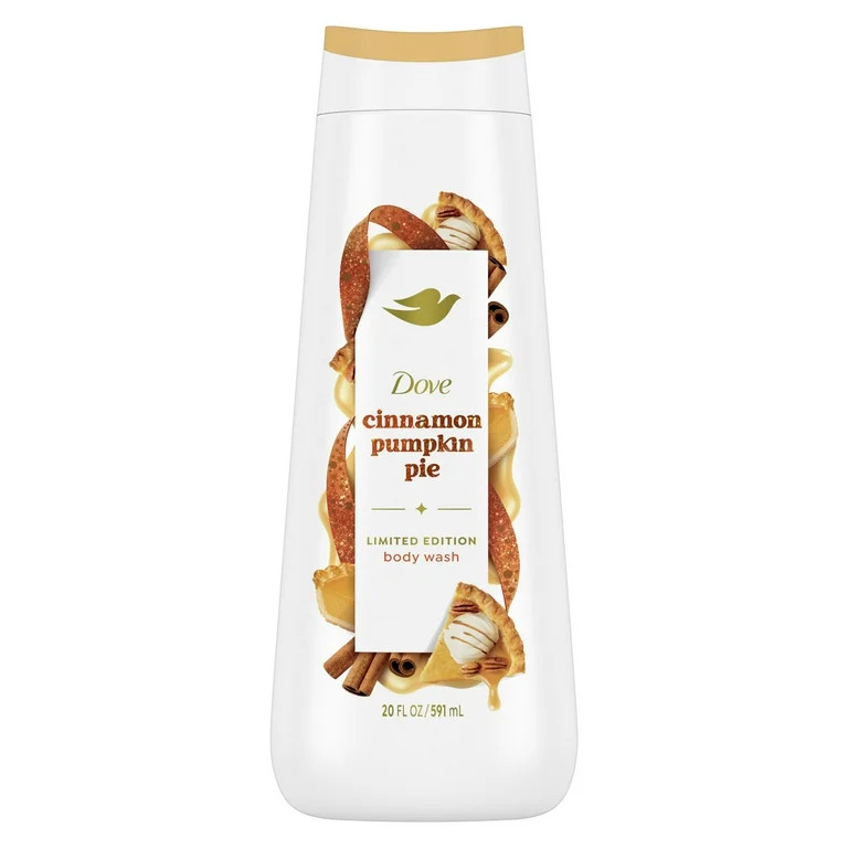 Dove Liquid Women's Body Wash Cinnamon Pumpkin Pie Holiday Treats Limited Edition All Skin, 20 oz | Walmart (US)