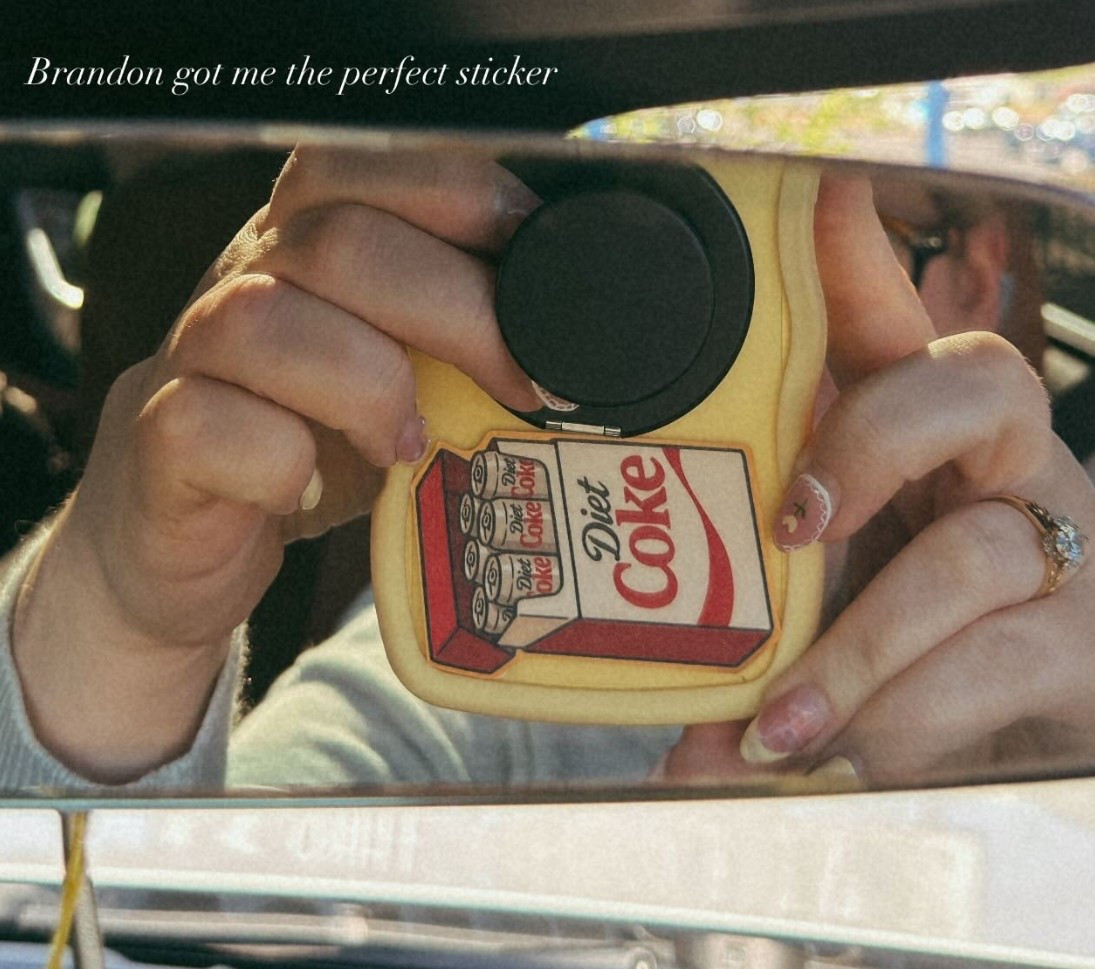 Fridge cig Diet Coke sticker