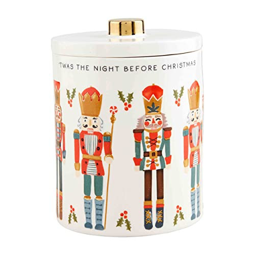 Mud Pie Christmas Cookie Jar, Nutcracker, 5 1/2" x 6 7/20" | Amazon (US)